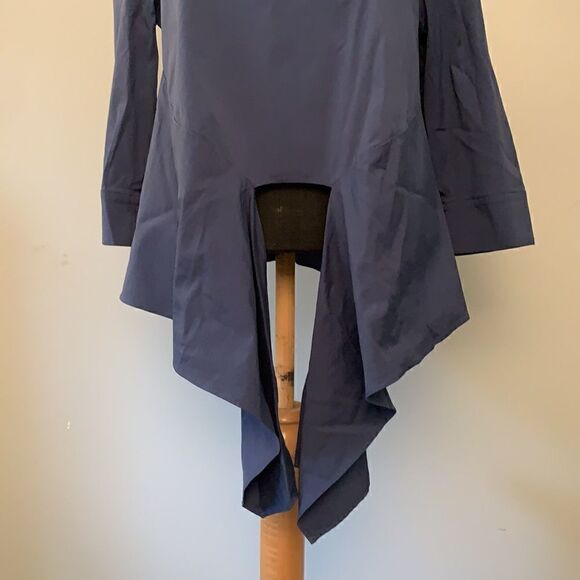 Blue Halogen Tie Blouse  - Picture 4 of 9